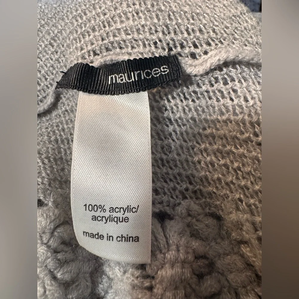 Maurices Soft Gray Knit Wrap